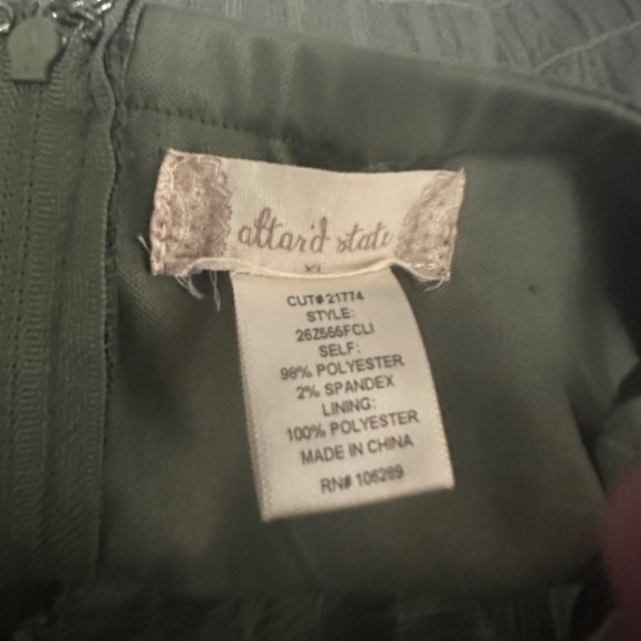 Altered State Green Sundress-Size XL - Picture 4 of 8